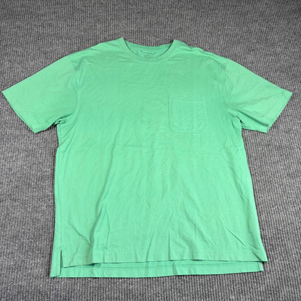 RedHead Shirt Mens L Green Short Sleeve Pocket LG Cotton Blend